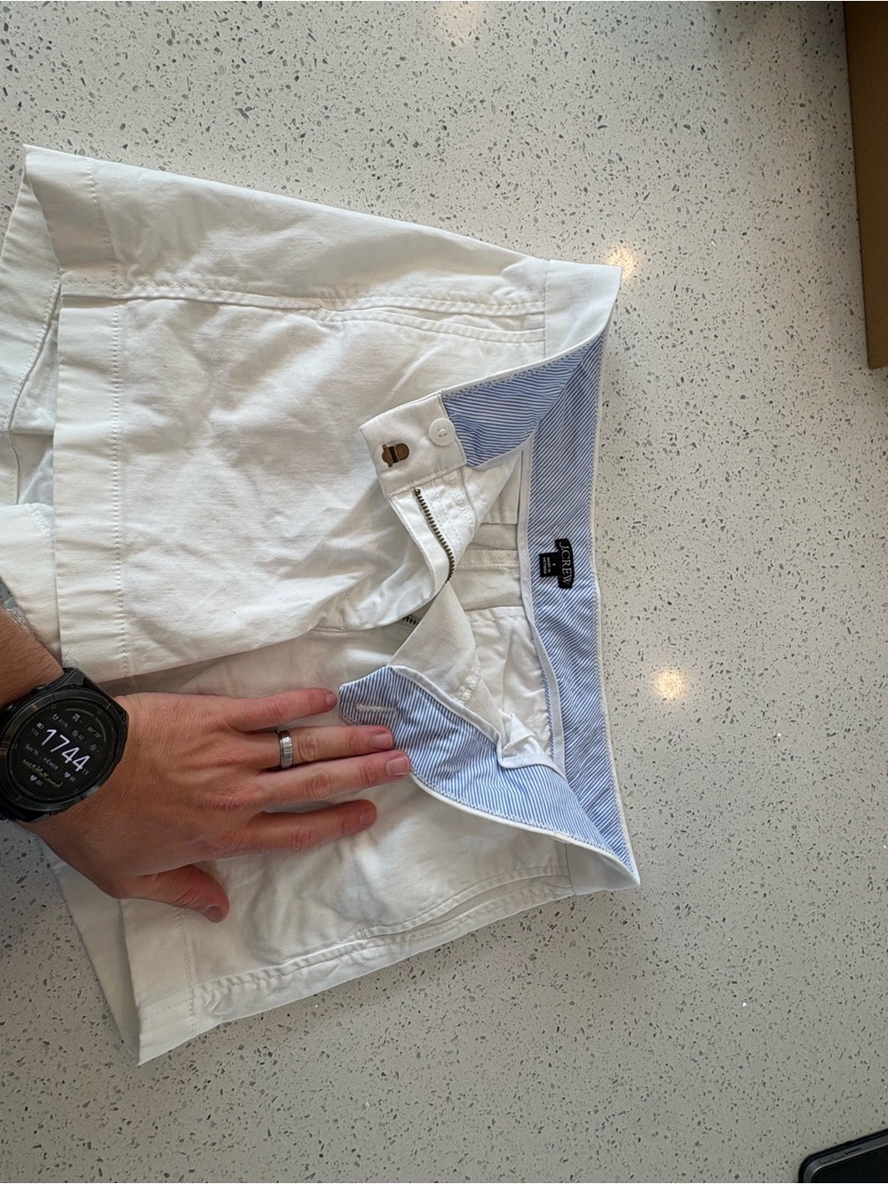J Crew White Shorts